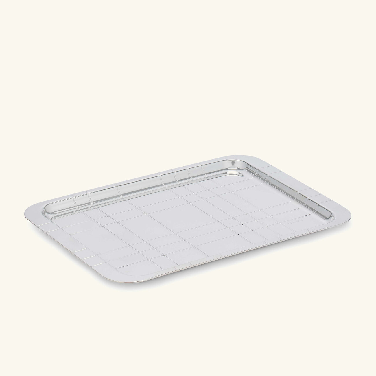 christofle graphik serving tray rectangular medium silver
