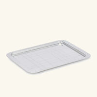 christofle graphik serving tray rectangular medium silver