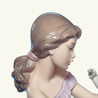 lladro one for you one for me mother sculpture medium blue