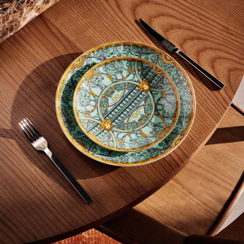 فيرساتشي طبق سكالا ديل بالاتزو دائري أخضر 28 سم