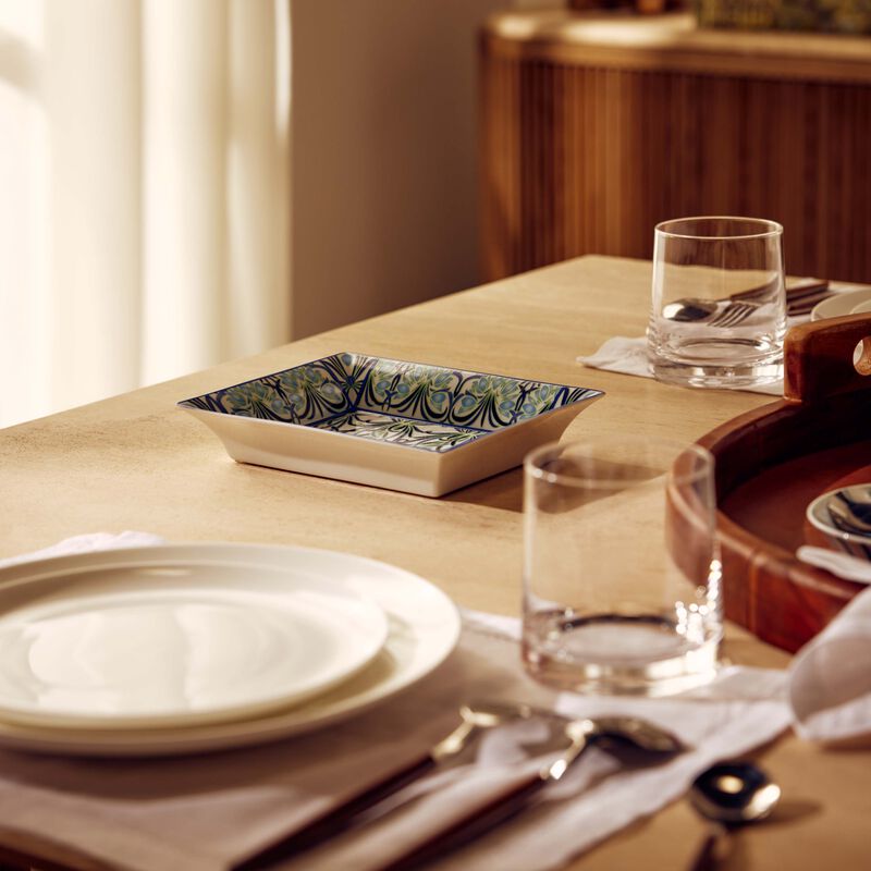 Bettina Bleu Trinket Tray Rectangular Blue bernardaud bettina bleu trinket tray rectangular blue