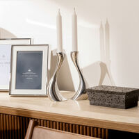 جورج جنسن مجموعة حامل الشموع كوبرا من قطعتين بحجم متوسط