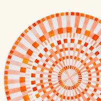 bernardaud terra rosa charger plate round orange 29cm