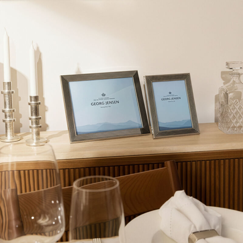 جورج جنسن إطار الصور بيرنادوت فضي كبير