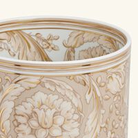 versace barocco beige vase round large