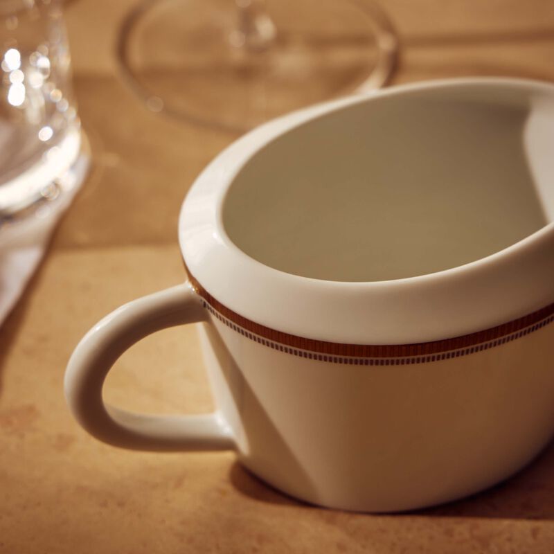 bernardaud gage gravy boat white