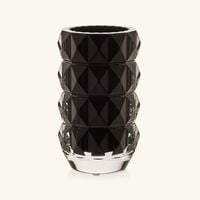 baccarat louxor vase round small black