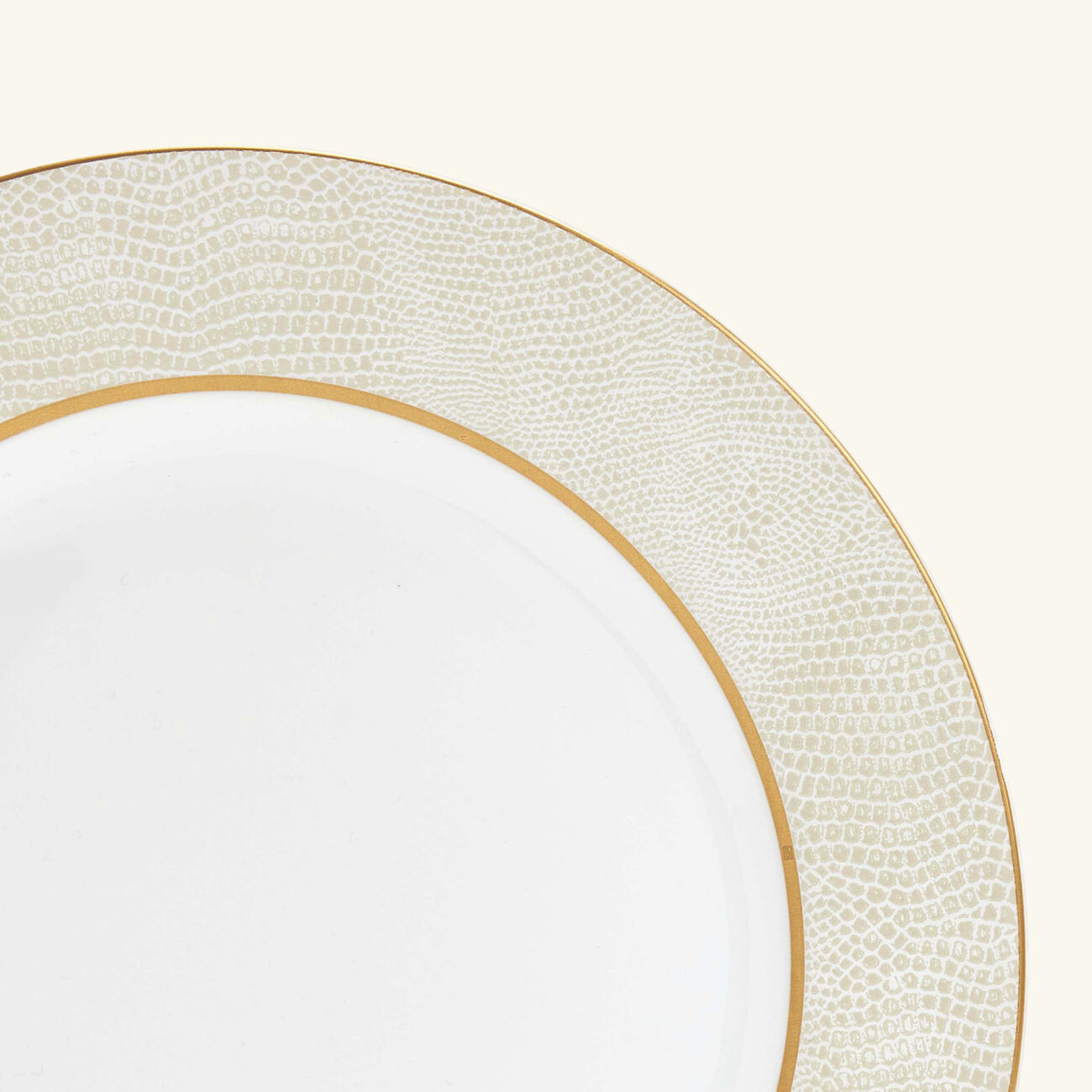 bernardaud sauvage blanc salad plate round gold 21cm