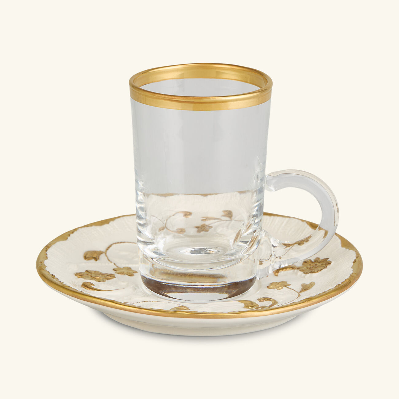 Taormina Tea Cup & Saucer Gold villari taormina tea cup saucer gold