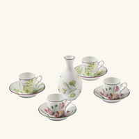 ginori 1743 florenza acanto impero coffee cup green set of 2
