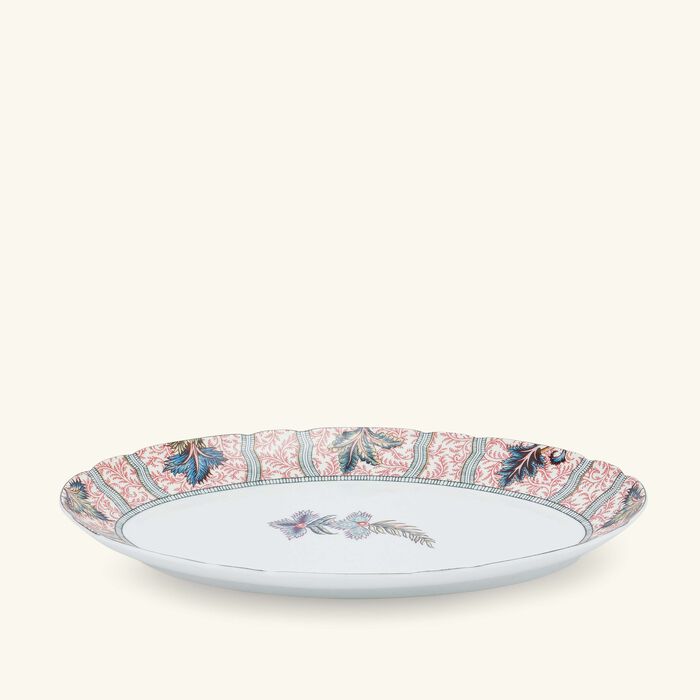bernardaud collection braqueni  serving platter oval red 33cm