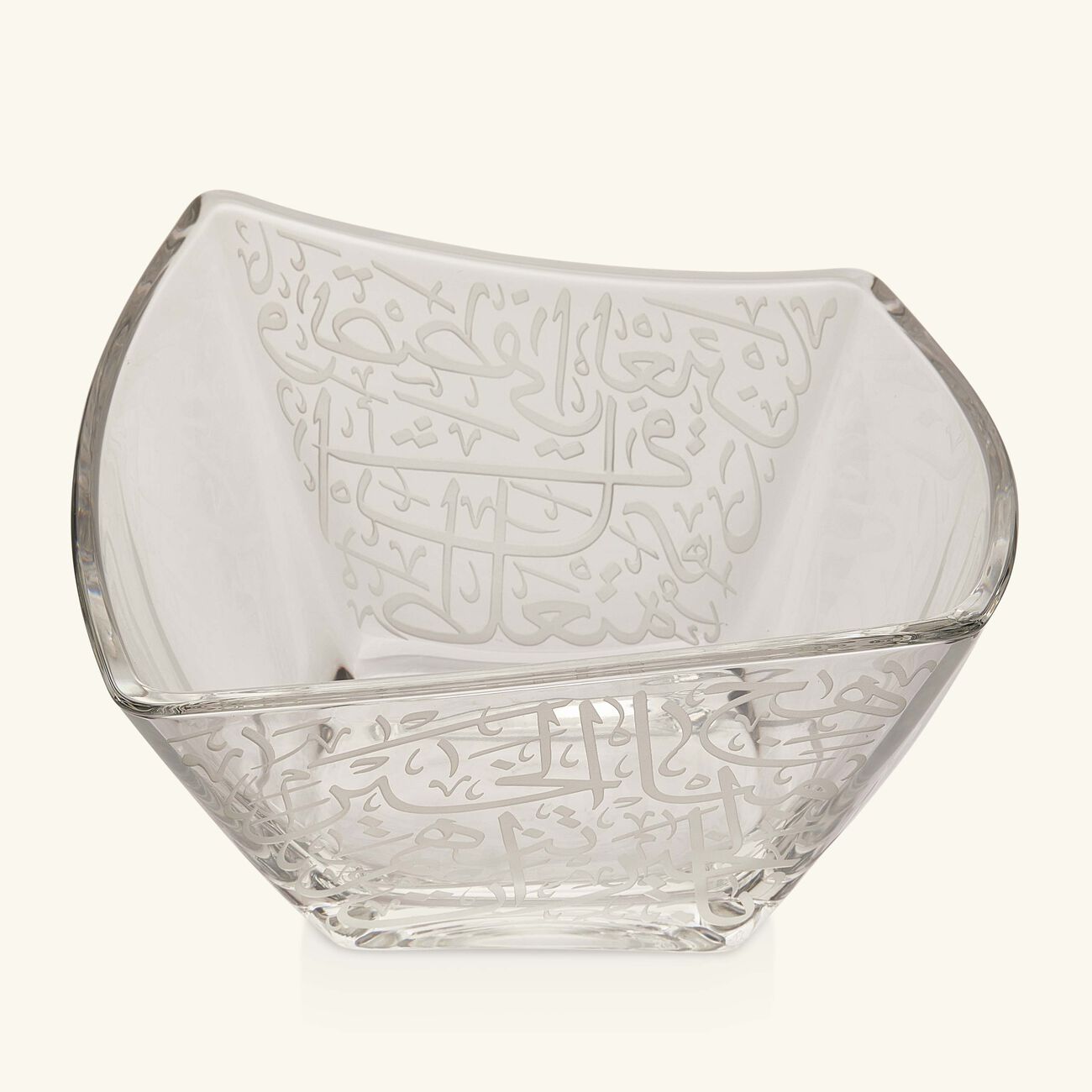 dimlaj thuluth serving bowl clear 22cm