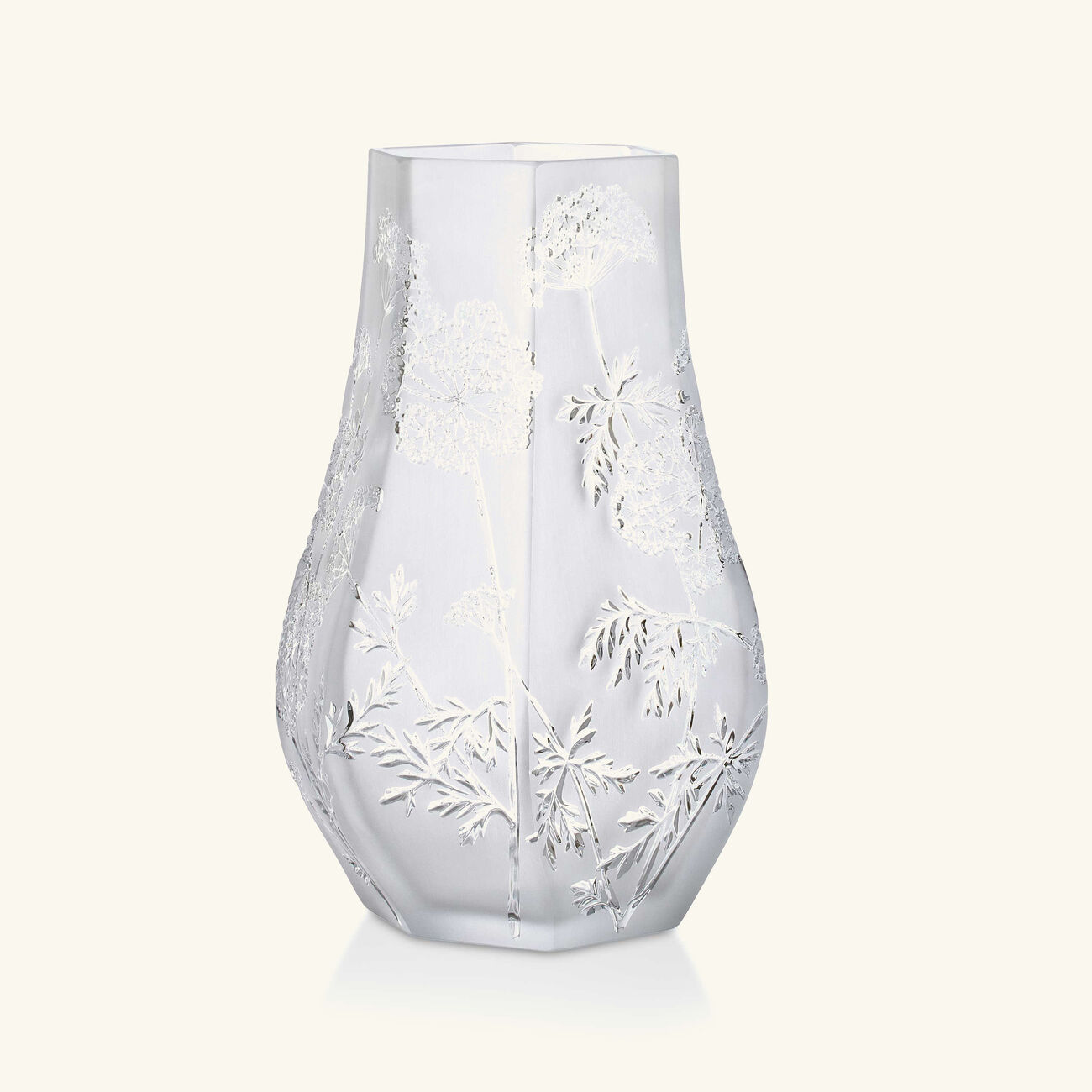 lalique umbels vase medium clear