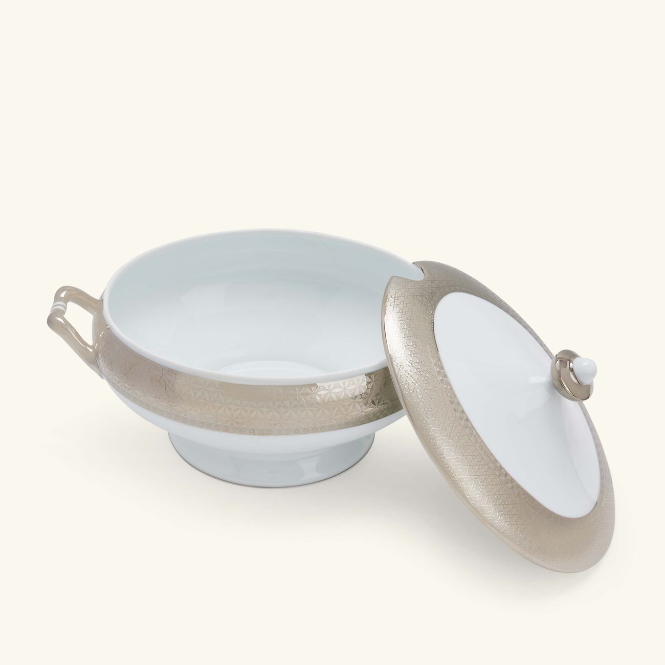 bernardaud divine soup tureen silver