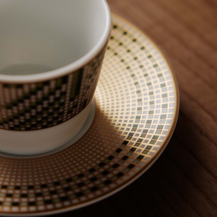 bernardaud augusta espresso cup and saucer set of 2