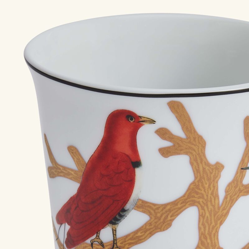 bernardaud aux oiseaux tumbler with candle