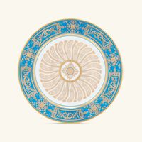 bernardaud aux rois dinner plate round gold 26cm