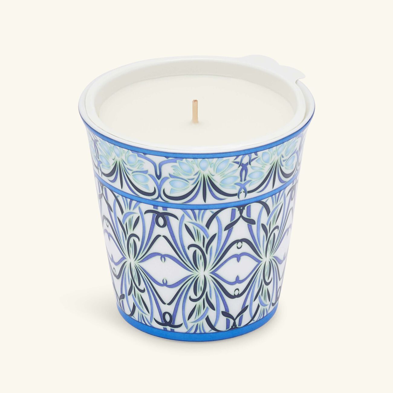 bernardaud bettina bleu tumbler with candle