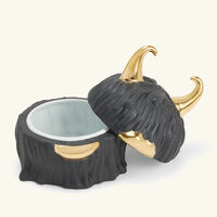 l objet haas lynda box plate black set of 4