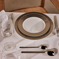 ralph lauren home penthouse hewitt dinner plate round grey 27cm