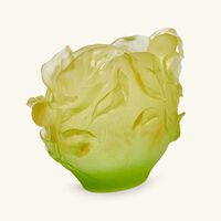 daum citrus vase large yellow limited edition