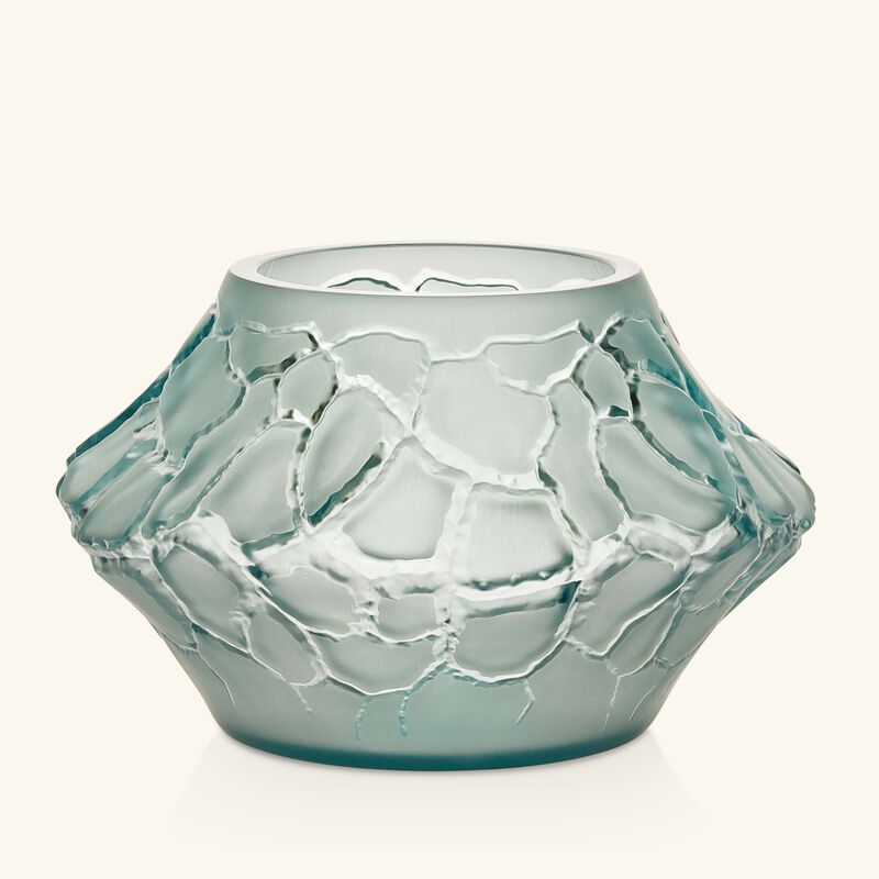 Terramineral Caldera Vase Votive Round Mini Blue lalique terramineral caldera vase votive round mini blue