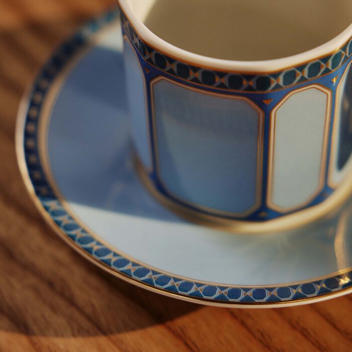 rosenthal signum azure coffee cup saucer blue