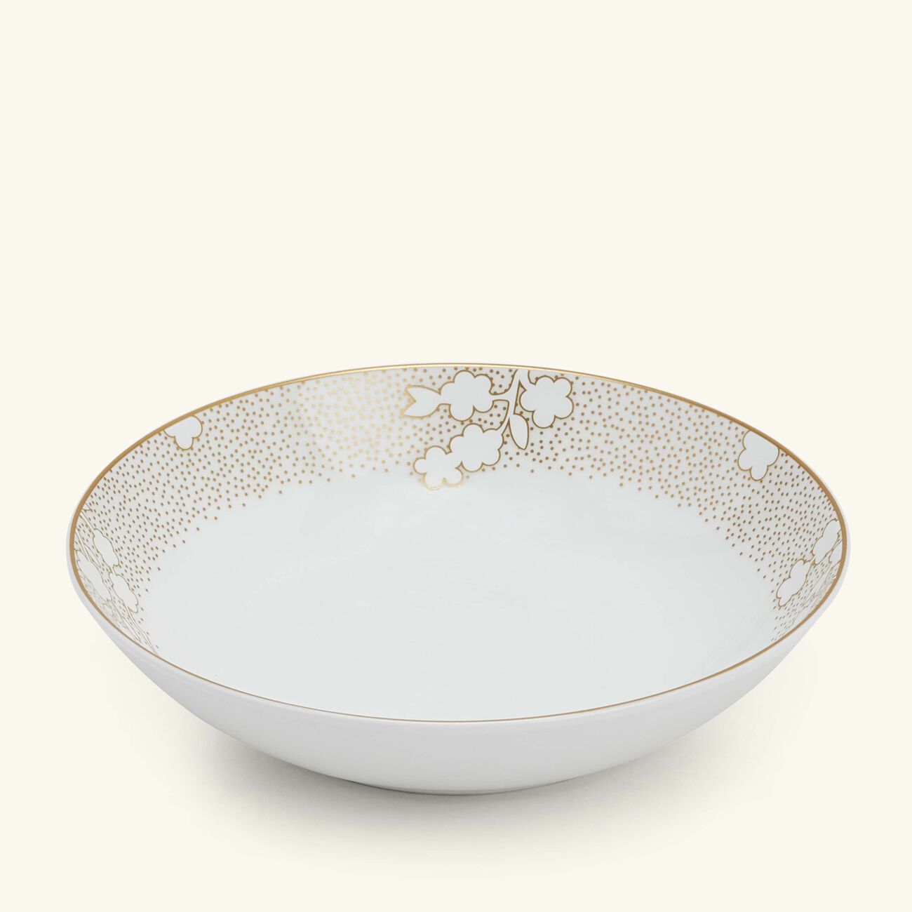 bernardaud reves soup plate round gold 19cm