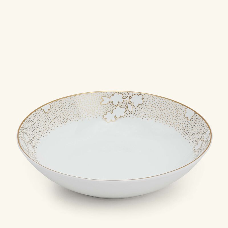 bernardaud reves soup plate round gold 19cm