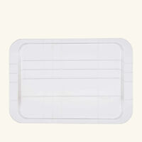 كريستوفل صينية جرافيك مستطيلة صغيرة مطلية بالفضة