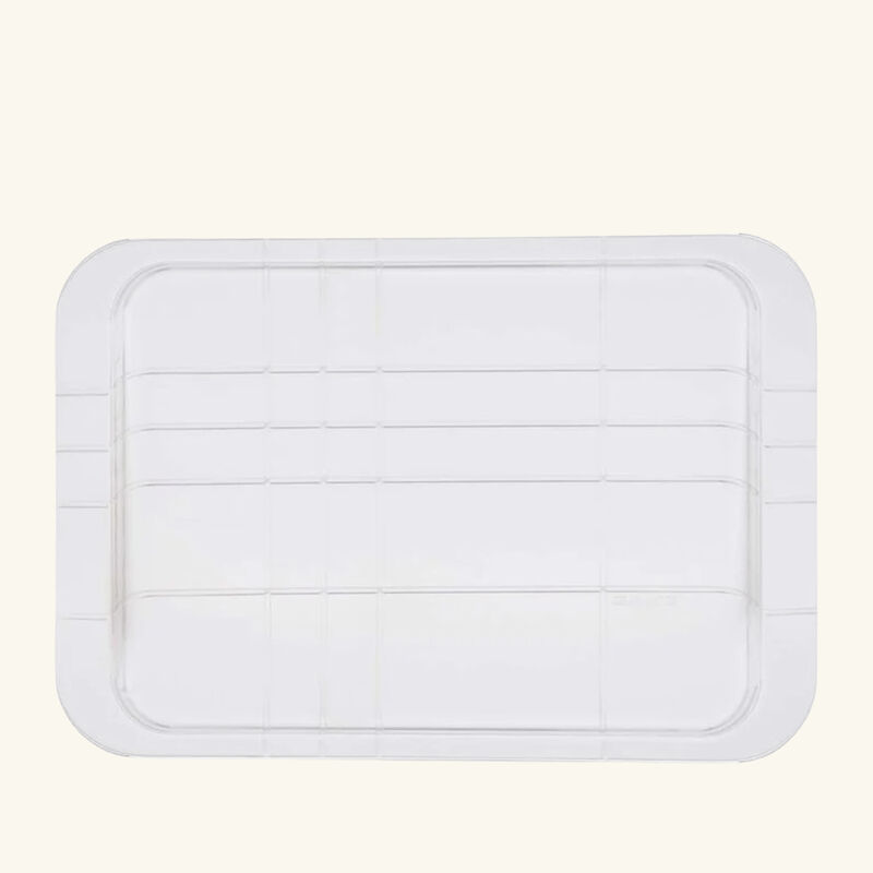 كريستوفل صينية جرافيك مستطيلة صغيرة مطلية بالفضة