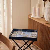 etro bloom tray rectangular blue