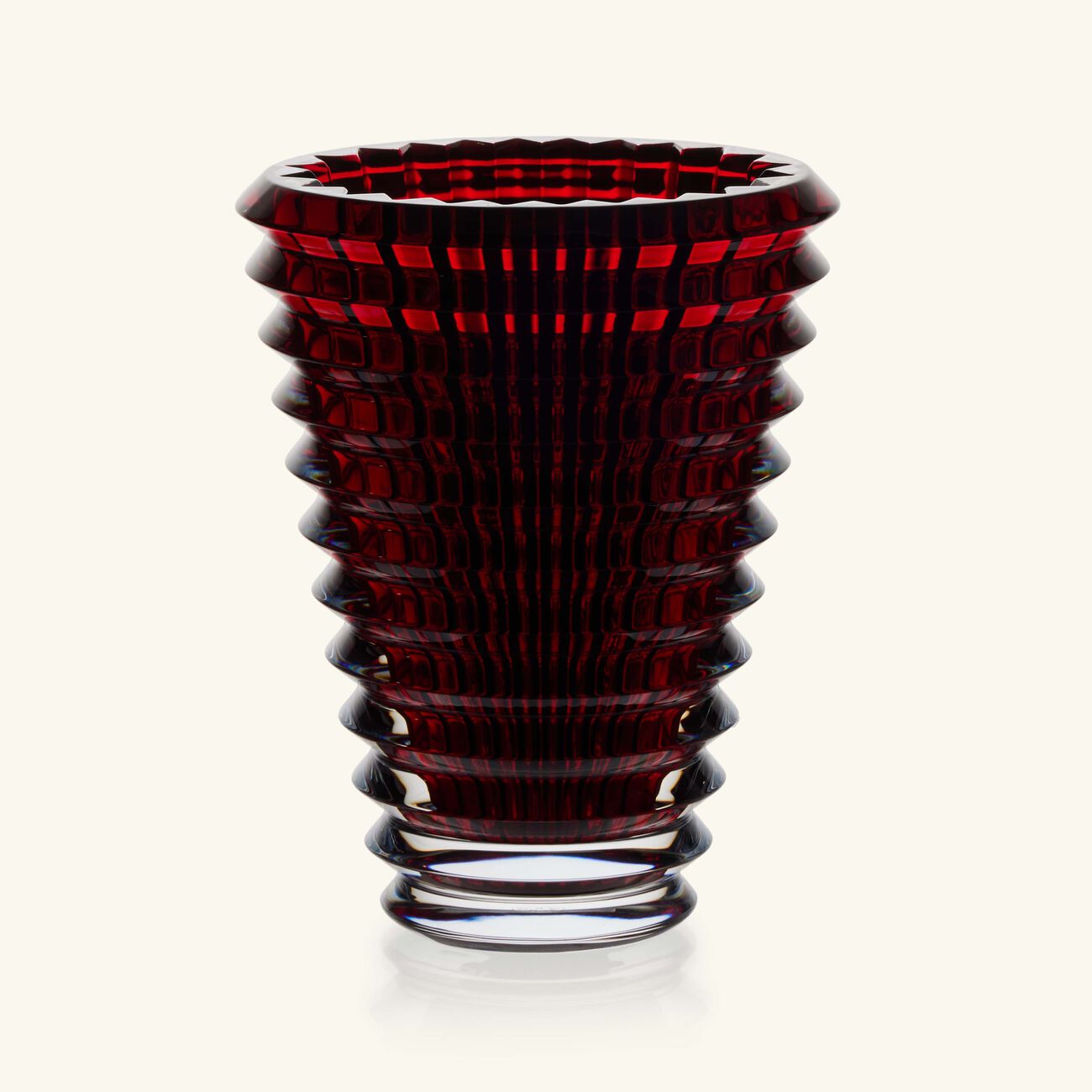 مزهرية آي دائرية صغيرة حمراء باكارا مزهرية آي دائرية صغيرة حمراء