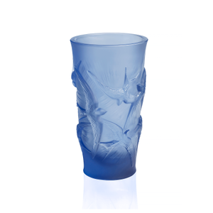 Sapphire Blue Hirondelles Small Vase, medium