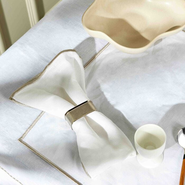 catherine denoual boho napkin white set of 6