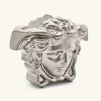 versace medusa grande vase small silver