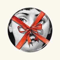 fornasetti gift stool red