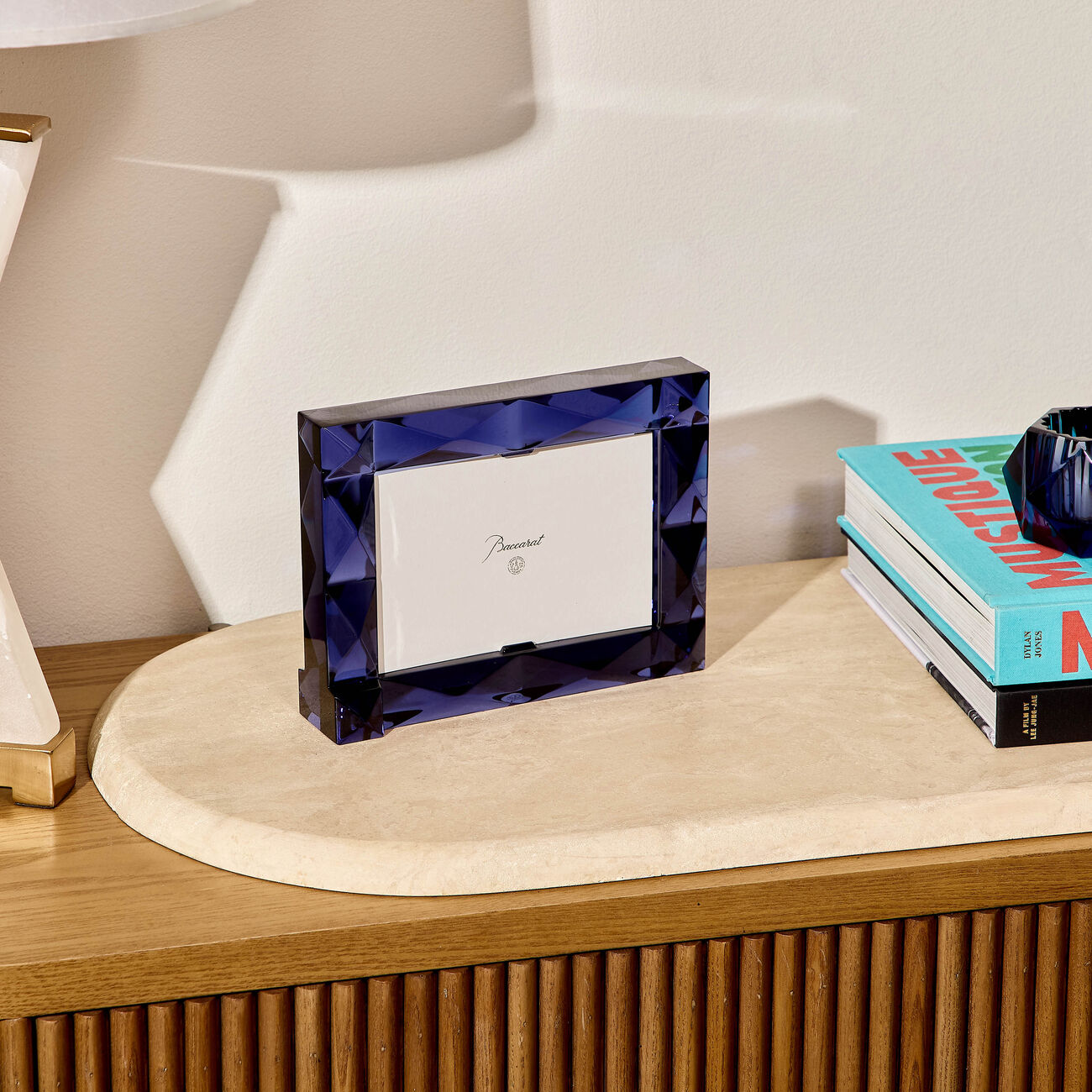 Louxor Picture Frame Blue 10x15cm baccarat louxor picture frame blue 10x15cm