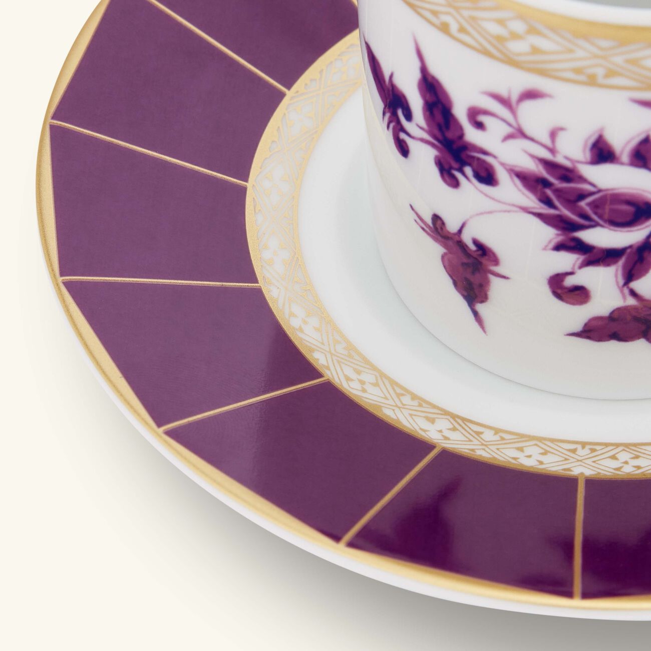 bernardaud coffee cup saucer pink set of 2