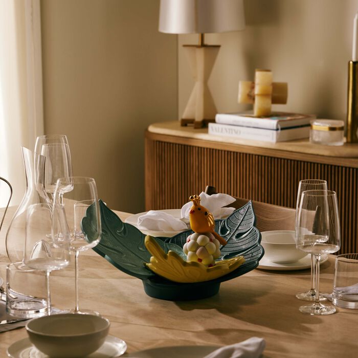 lladro utopical centerpiece green