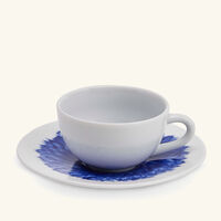 bernardaud in bloom salad plate round blue 21cm set of 6