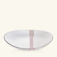 دملاج طبق نغم الدائري الكبير للضيافة بتصميم شفاف   40 سم