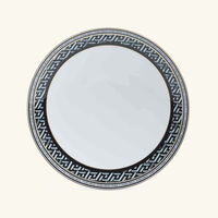 versace la greca signature serving plate round white 28cm