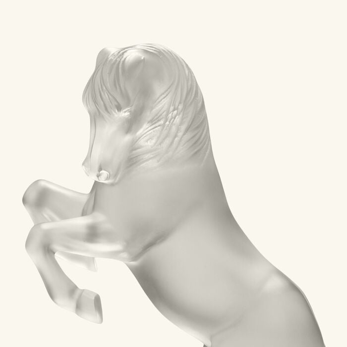 lalique terramineral horse sculpture large clear