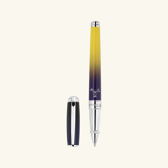 st dupont line d montecristo la nuit rollerball pen