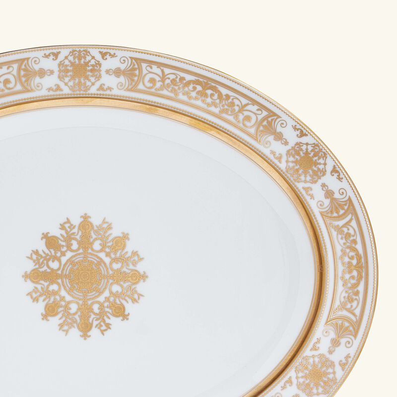 Aux Rois Serving Platter Oval Gold 38cm bernardaud aux rois serving platter oval gold 38cm