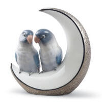 Fly Me To The Moon Birds Figurine., small