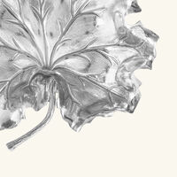 بوتشيلاتي وعاء على شكل ورقة إبرة الراعي فضي بحجم صغير