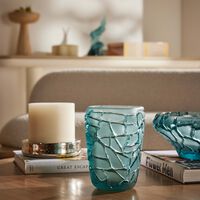 lalique terramineral magnitude vase round small blue