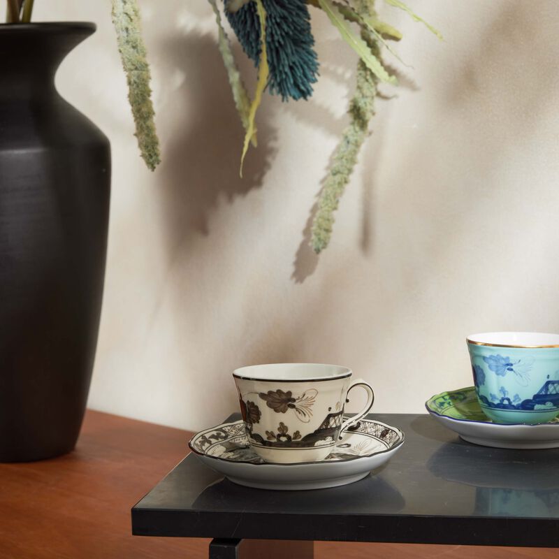 ginori 1735 antico doccia coffee saucer black
